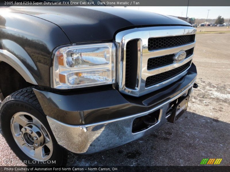 Dark Stone Metallic / Tan 2005 Ford F250 Super Duty Lariat FX4 Crew Cab 4x4