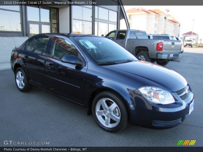 Imperial Blue Metallic / Gray 2010 Chevrolet Cobalt LT Sedan