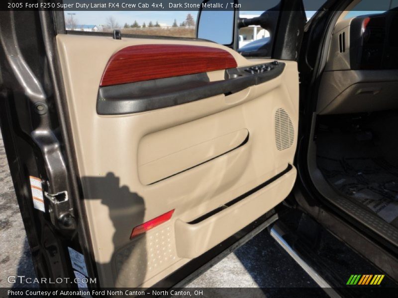 Dark Stone Metallic / Tan 2005 Ford F250 Super Duty Lariat FX4 Crew Cab 4x4