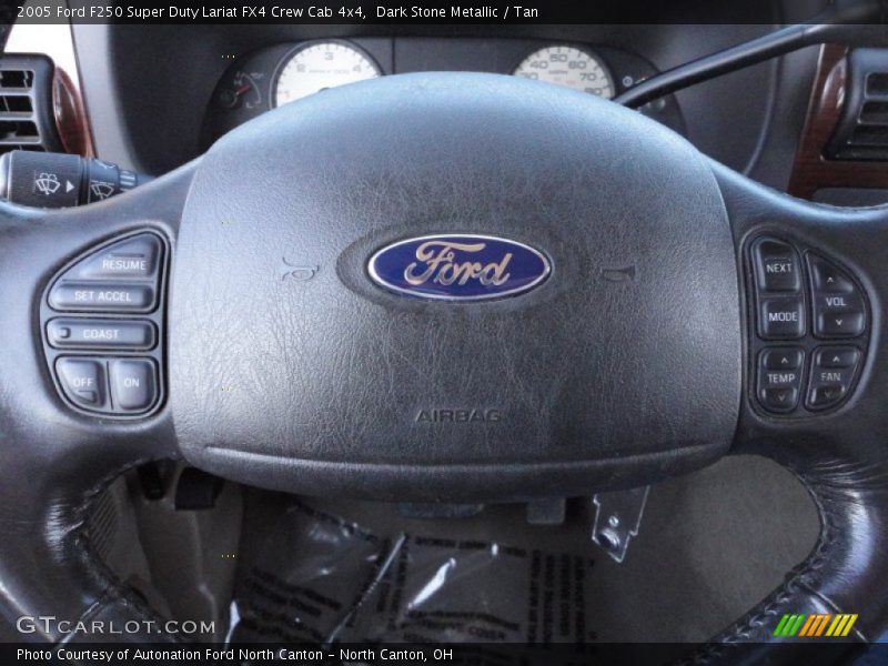 Dark Stone Metallic / Tan 2005 Ford F250 Super Duty Lariat FX4 Crew Cab 4x4