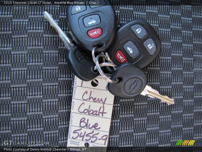 Imperial Blue Metallic / Gray 2010 Chevrolet Cobalt LT Sedan