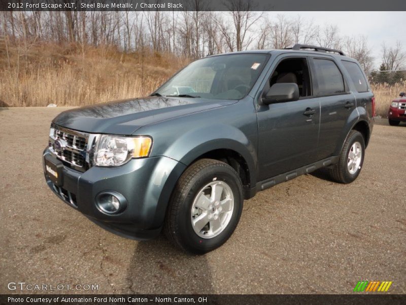 Steel Blue Metallic / Charcoal Black 2012 Ford Escape XLT
