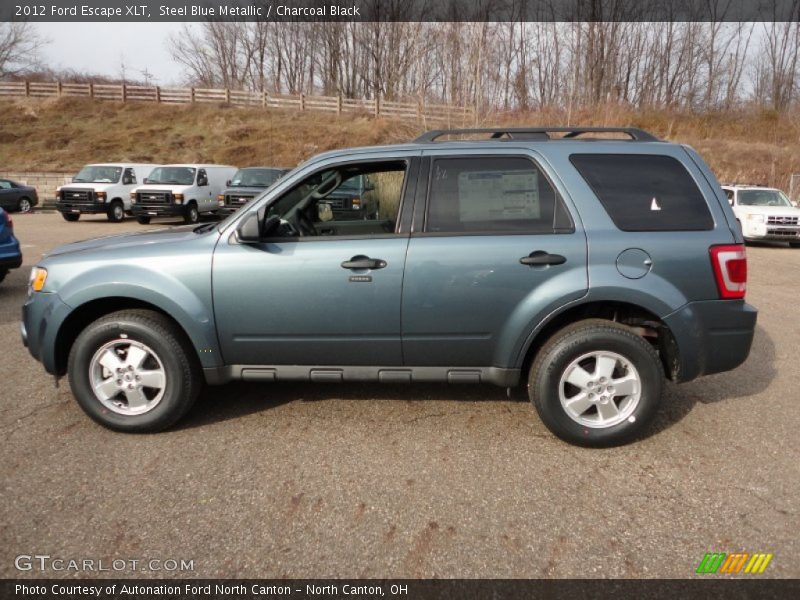 Steel Blue Metallic / Charcoal Black 2012 Ford Escape XLT