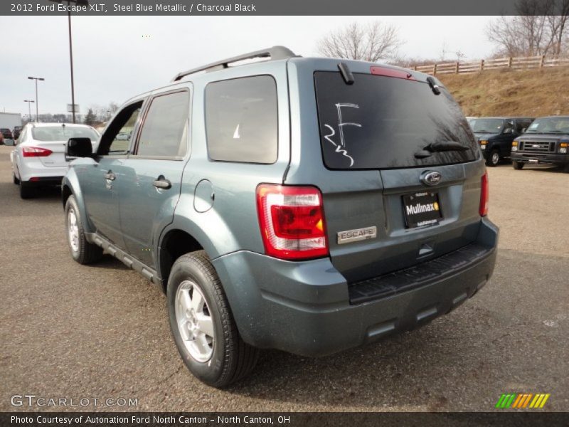 Steel Blue Metallic / Charcoal Black 2012 Ford Escape XLT