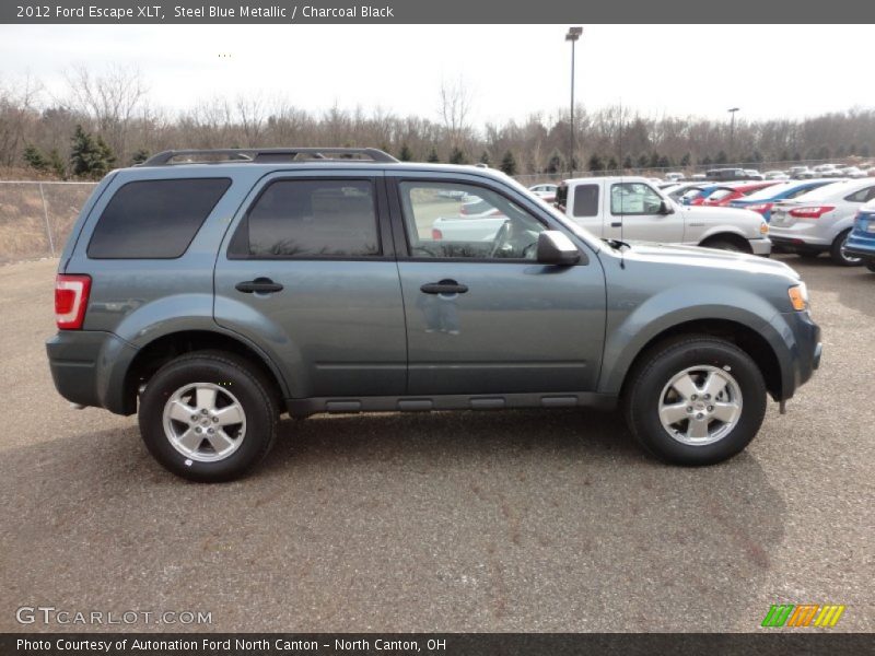 Steel Blue Metallic / Charcoal Black 2012 Ford Escape XLT