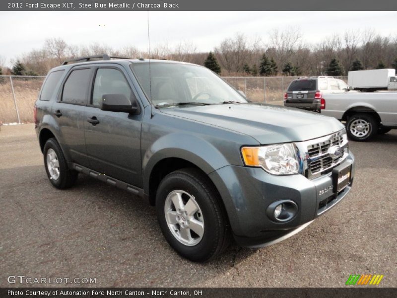Steel Blue Metallic / Charcoal Black 2012 Ford Escape XLT
