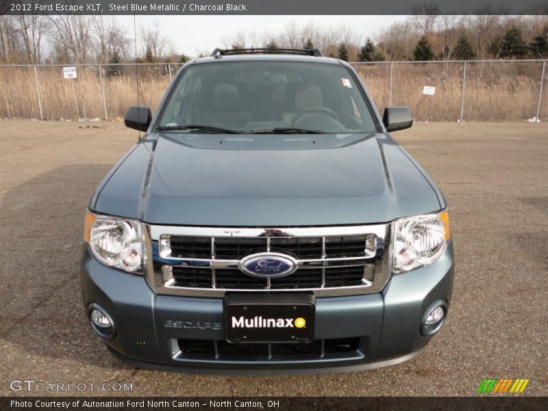 Steel Blue Metallic / Charcoal Black 2012 Ford Escape XLT