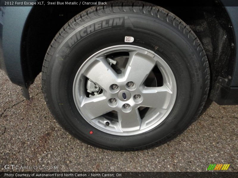 Steel Blue Metallic / Charcoal Black 2012 Ford Escape XLT