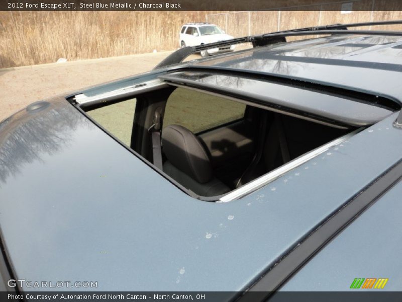 Steel Blue Metallic / Charcoal Black 2012 Ford Escape XLT