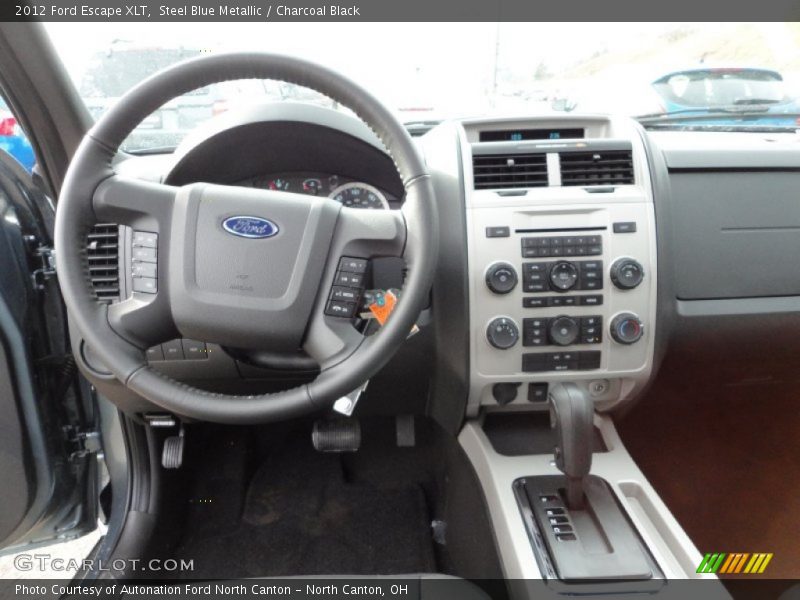 Steel Blue Metallic / Charcoal Black 2012 Ford Escape XLT