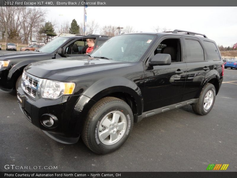 Ebony Black / Charcoal Black 2012 Ford Escape XLT 4WD