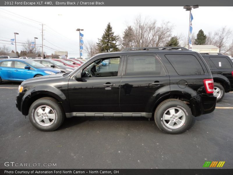 Ebony Black / Charcoal Black 2012 Ford Escape XLT 4WD