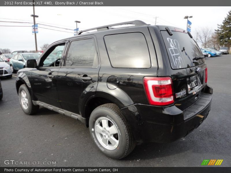 Ebony Black / Charcoal Black 2012 Ford Escape XLT 4WD