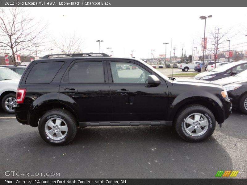Ebony Black / Charcoal Black 2012 Ford Escape XLT 4WD