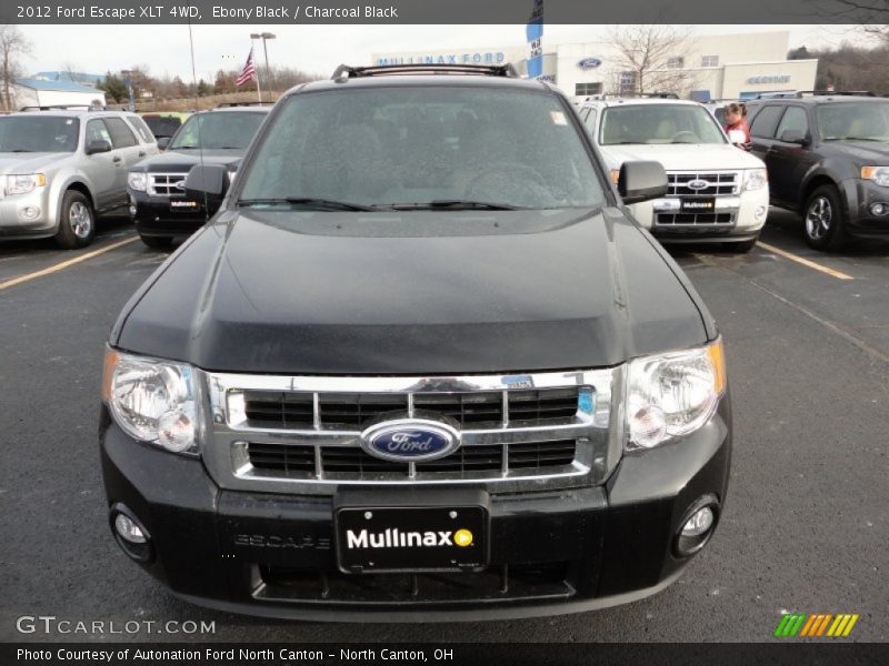 Ebony Black / Charcoal Black 2012 Ford Escape XLT 4WD
