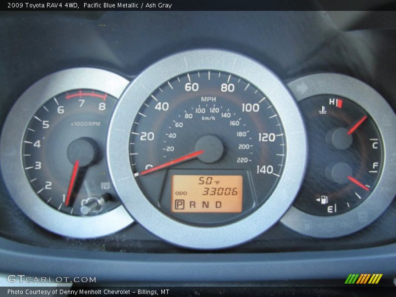 Pacific Blue Metallic / Ash Gray 2009 Toyota RAV4 4WD
