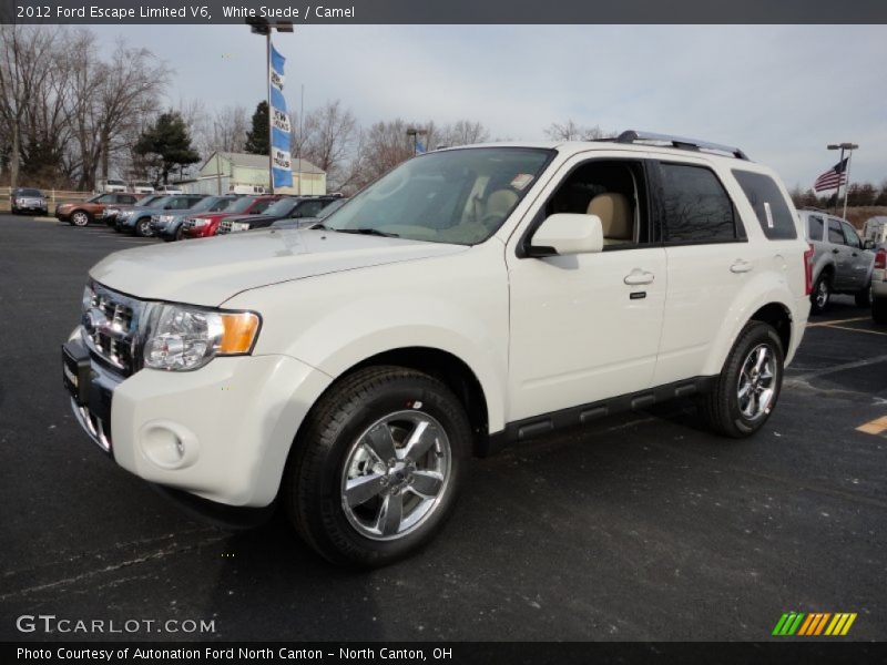 White Suede / Camel 2012 Ford Escape Limited V6