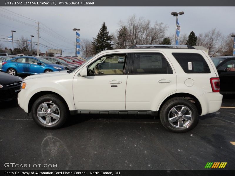 White Suede / Camel 2012 Ford Escape Limited V6