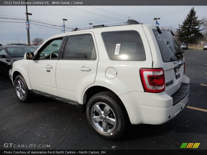 White Suede / Camel 2012 Ford Escape Limited V6