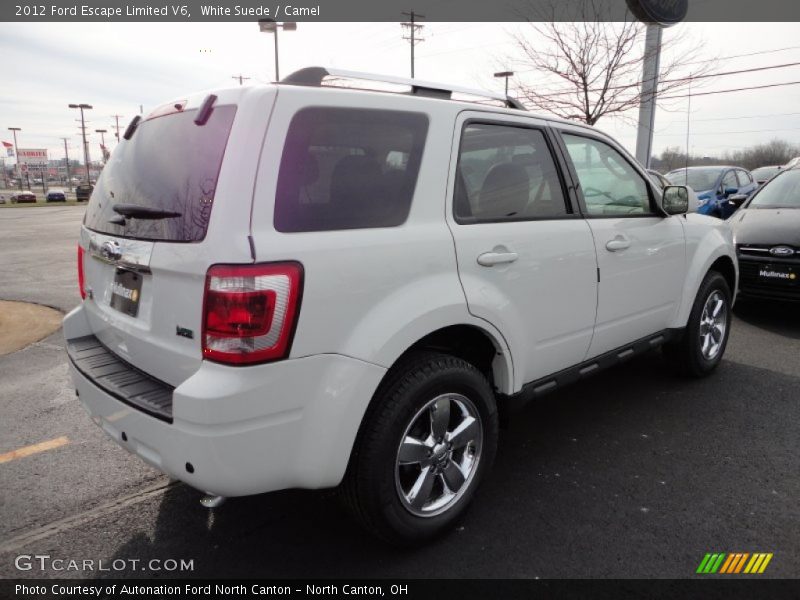 White Suede / Camel 2012 Ford Escape Limited V6