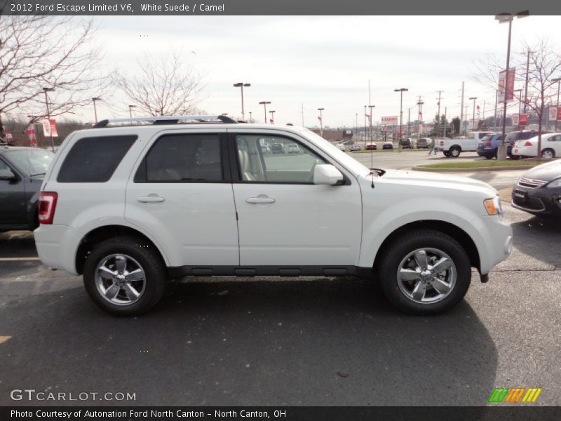 White Suede / Camel 2012 Ford Escape Limited V6