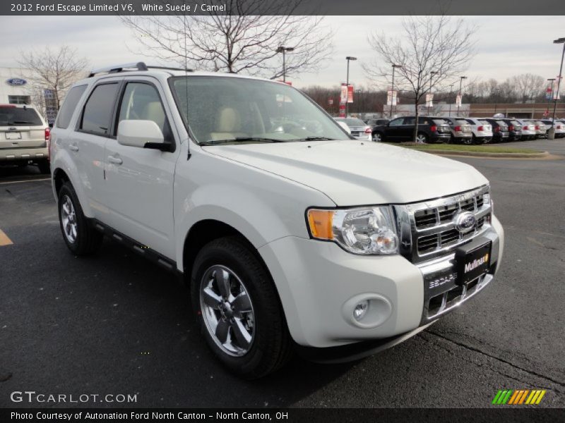 White Suede / Camel 2012 Ford Escape Limited V6
