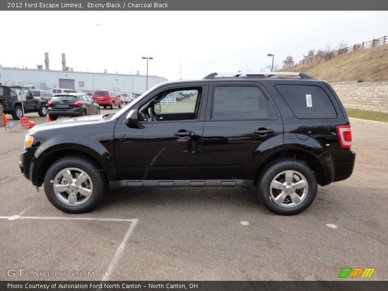 Ebony Black / Charcoal Black 2012 Ford Escape Limited
