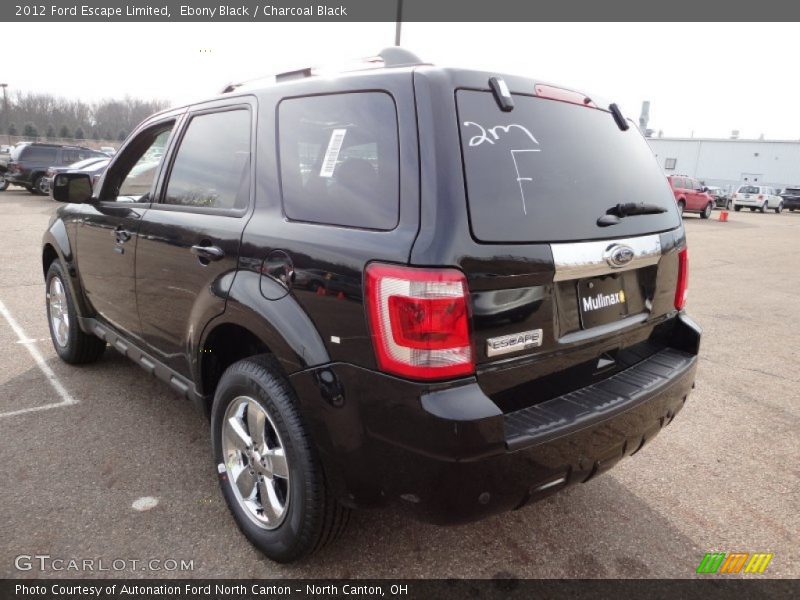 Ebony Black / Charcoal Black 2012 Ford Escape Limited