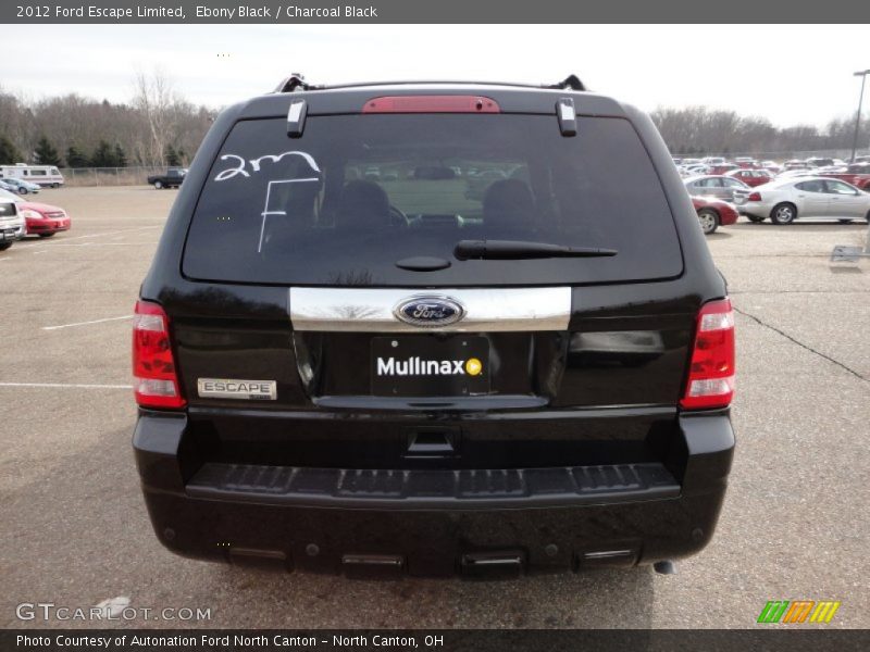 Ebony Black / Charcoal Black 2012 Ford Escape Limited