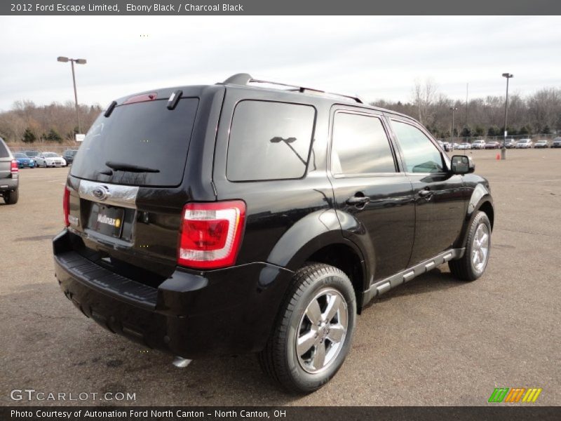Ebony Black / Charcoal Black 2012 Ford Escape Limited