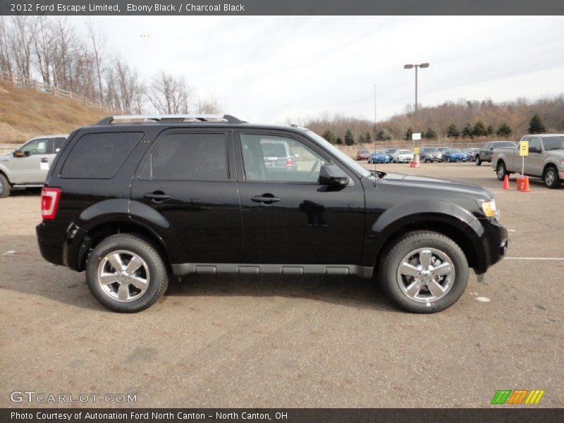 Ebony Black / Charcoal Black 2012 Ford Escape Limited