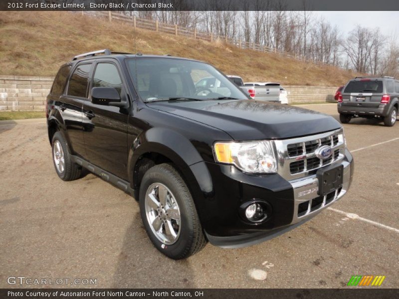 Ebony Black / Charcoal Black 2012 Ford Escape Limited