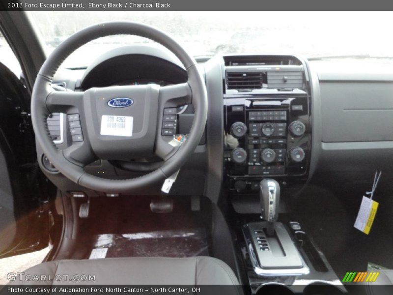 Ebony Black / Charcoal Black 2012 Ford Escape Limited