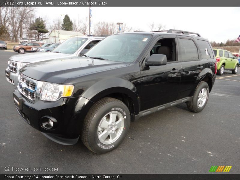 Ebony Black / Charcoal Black 2012 Ford Escape XLT 4WD