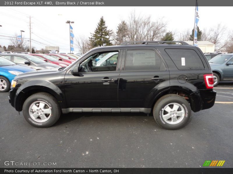 Ebony Black / Charcoal Black 2012 Ford Escape XLT 4WD