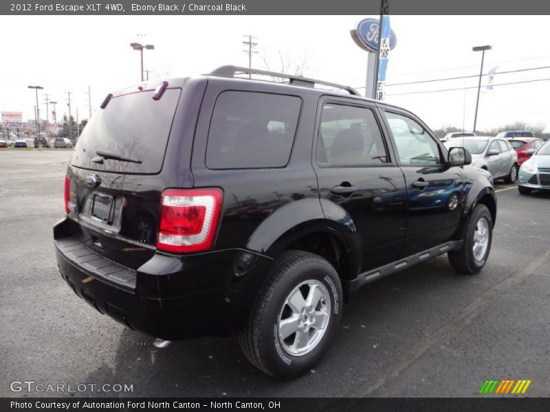 Ebony Black / Charcoal Black 2012 Ford Escape XLT 4WD