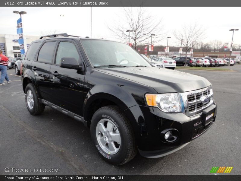 Ebony Black / Charcoal Black 2012 Ford Escape XLT 4WD