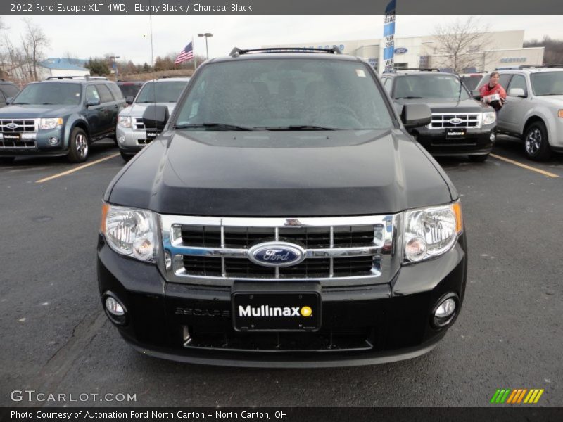 Ebony Black / Charcoal Black 2012 Ford Escape XLT 4WD