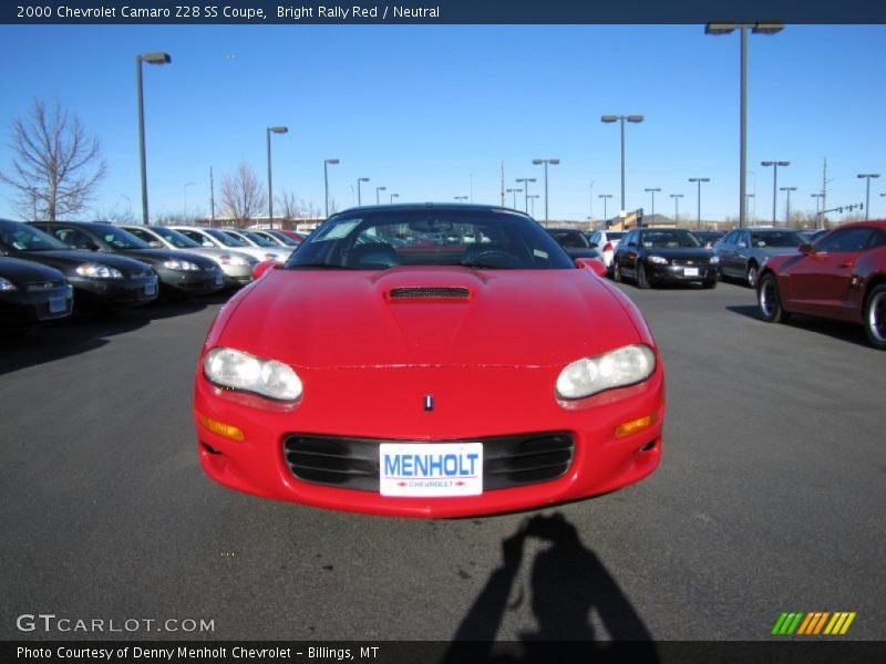 Bright Rally Red / Neutral 2000 Chevrolet Camaro Z28 SS Coupe