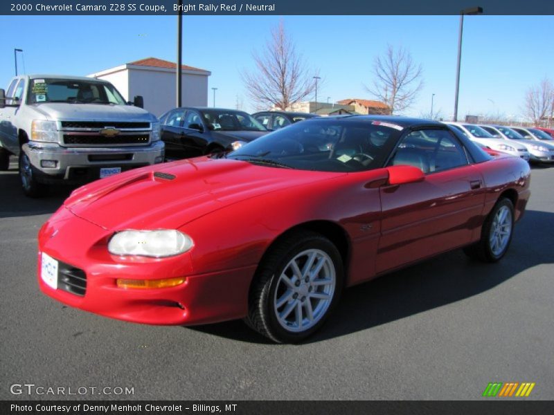 Bright Rally Red / Neutral 2000 Chevrolet Camaro Z28 SS Coupe