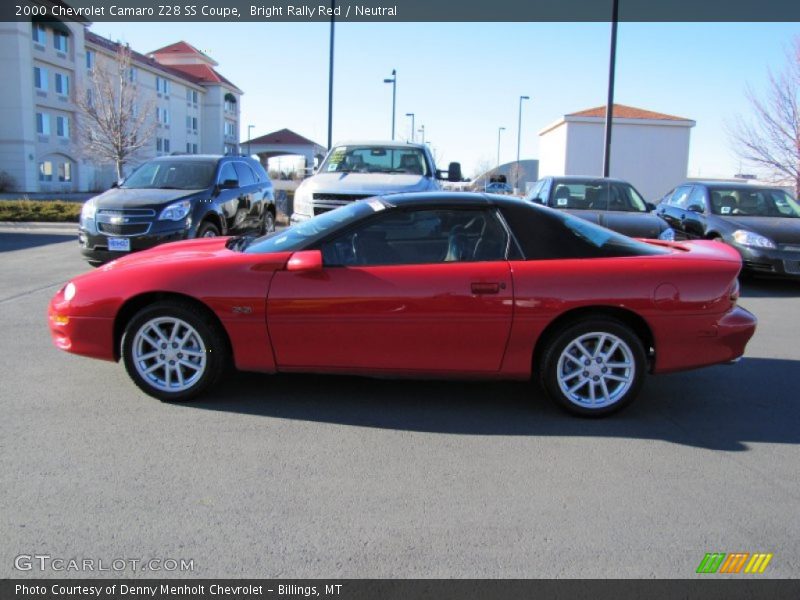 Bright Rally Red / Neutral 2000 Chevrolet Camaro Z28 SS Coupe
