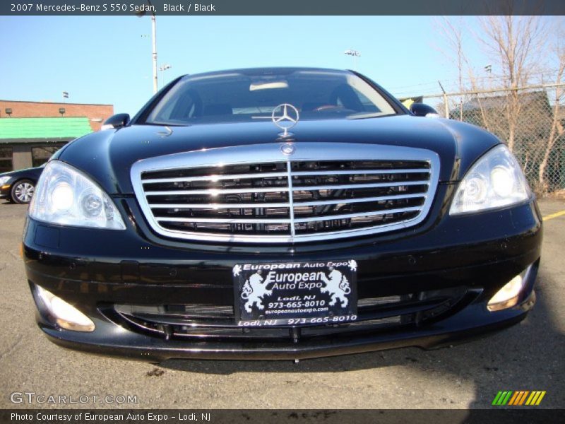 Black / Black 2007 Mercedes-Benz S 550 Sedan
