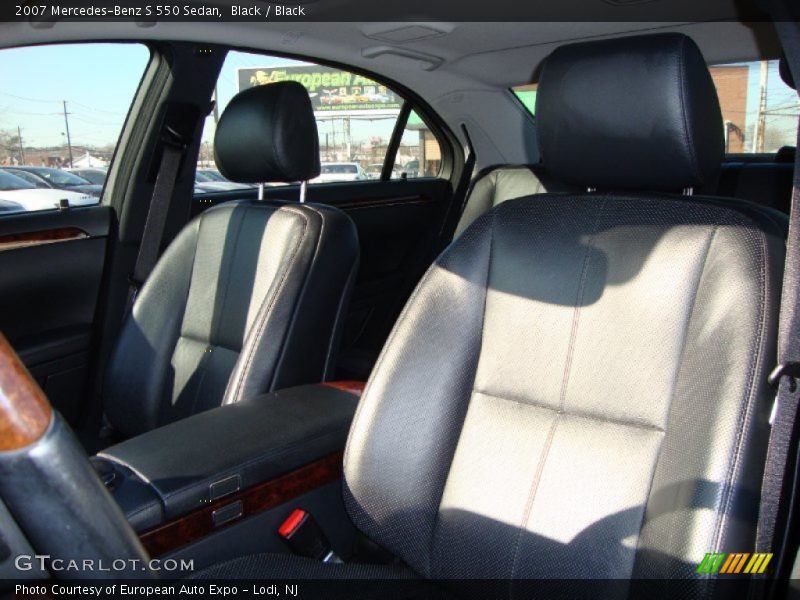 Black / Black 2007 Mercedes-Benz S 550 Sedan