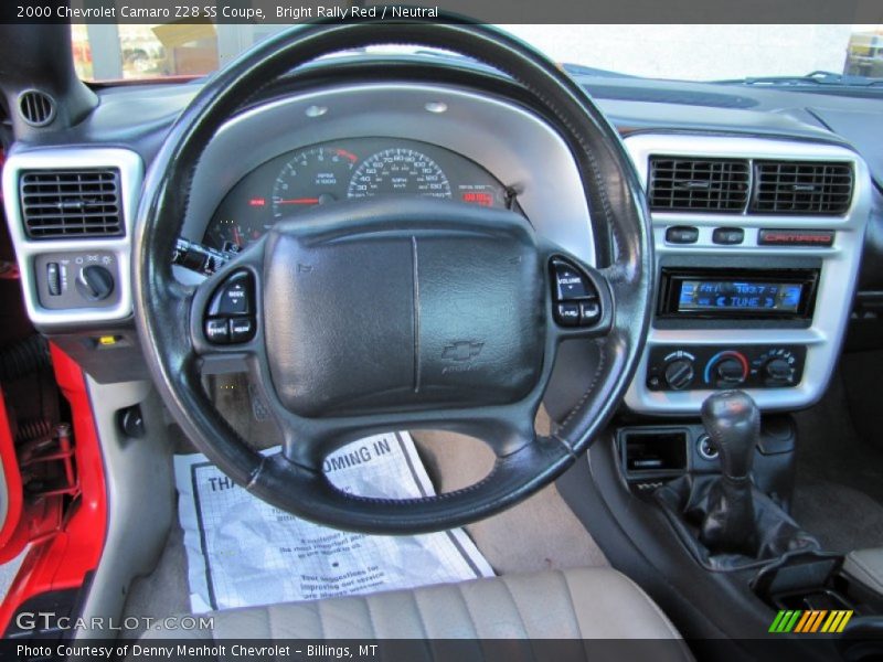 Dashboard of 2000 Camaro Z28 SS Coupe