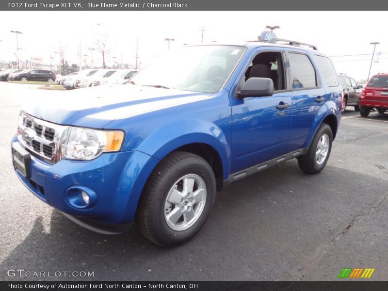Blue Flame Metallic / Charcoal Black 2012 Ford Escape XLT V6