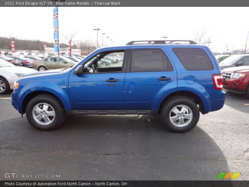 Blue Flame Metallic / Charcoal Black 2012 Ford Escape XLT V6