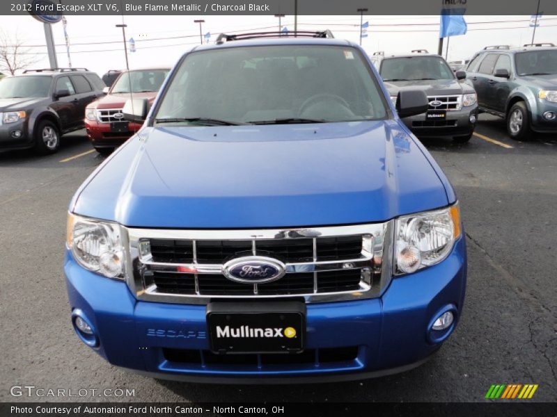 Blue Flame Metallic / Charcoal Black 2012 Ford Escape XLT V6