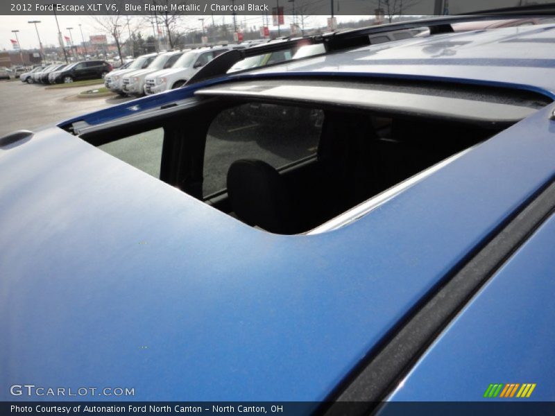 Blue Flame Metallic / Charcoal Black 2012 Ford Escape XLT V6