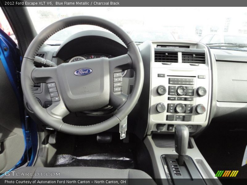 Blue Flame Metallic / Charcoal Black 2012 Ford Escape XLT V6