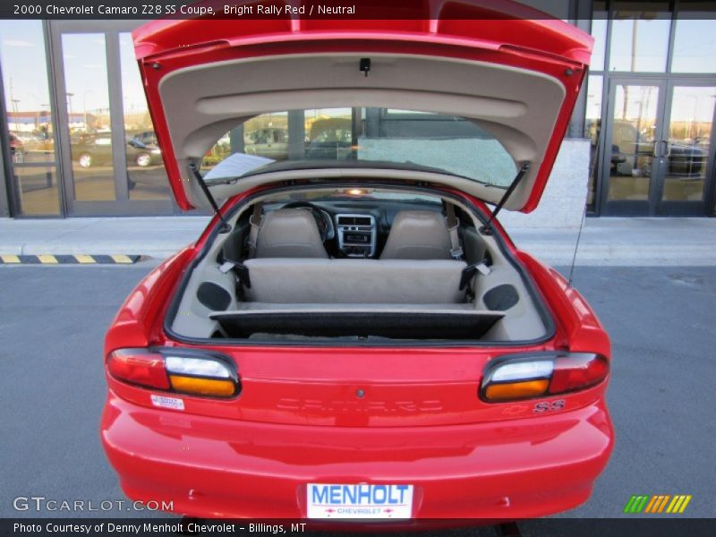 Bright Rally Red / Neutral 2000 Chevrolet Camaro Z28 SS Coupe